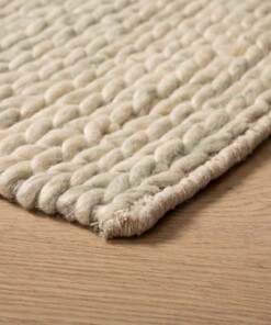 Tappeto in lana - Hyssing Verde menta - close up