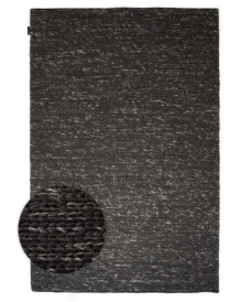 Tappeto in lana - Hyssing Nero - overzicht, thumbnail