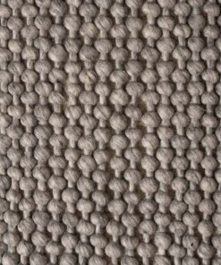 Tappeto in lana - Løkke Grigio chiaro - close up