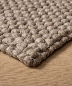 Tappeto in lana - Løkke Color Sabbia - close up