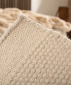 Tappeto in lana Ulstein - Bianco - close up, thumbnail Tappeto in lana Ulstein - Bianco - close up, thumbnail