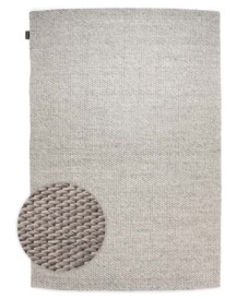 Tappeto in lana - Vridning Grigio chiaro - overzicht, thumbnail