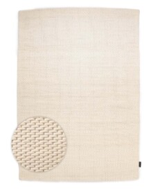 Tappeto in lana - Vridning Bianco - overzicht, thumbnail