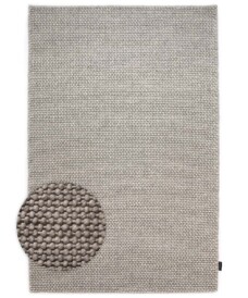 Tappeto in lana - Løkke Grigio chiaro - overzicht, thumbnail