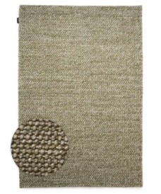 Tappeto in lana - Løkke Verde oliva - overzicht, thumbnail