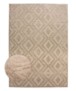 Tappeto stile scandinavo - Contour Diamond Beige - overzicht, thumbnail