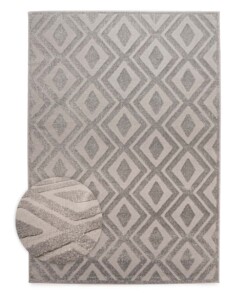 Tappeto stile scandinavo - Contour Diamond Grigio - overzicht