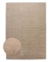 Tappeto stile scandinavo quadrato - Contour Edge Beige - overzicht, thumbnail