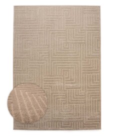Tappeto stile scandinavo - Contour Gem Beige - overzicht, thumbnail