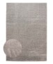 Passatoia scandinava - Contour Leaf grigio - overzicht, thumbnail