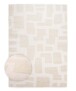 Tappeto stile scandinavo - Contour Stone Crema - overzicht, thumbnail