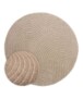 Tappeto stile scandinavo rotondo - Contour Curve Beige - overzicht, thumbnail