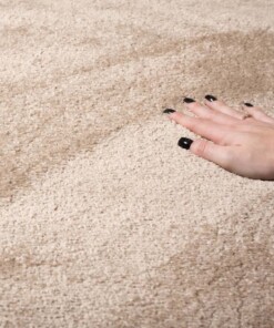 Tappeto in velluto - Flair Beige - close up