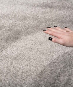 Tappeto rotondo in velluto - Flair Grigio - close up