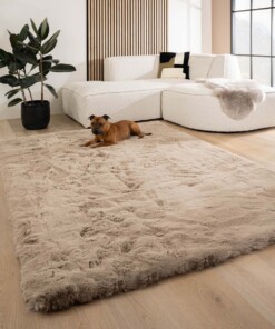 Tappeto soffice a pelo lungo - Comfy Deluxe Tortora
