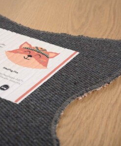 Tappeto per bambini Volpe - Smile Terracotta - close up, thumbnail Tappeto per bambini Volpe - Smile Terracotta - close up, thumbnail