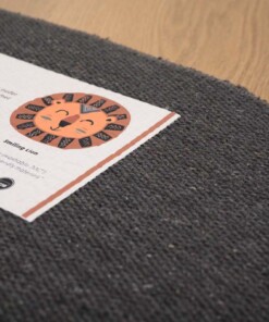 Tappeto per bambini Leone - Smile Terracotta - close up, thumbnail