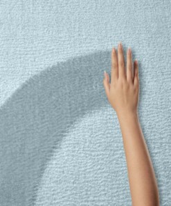 Tappeto rotondo morbido - Loft azzurro (lavabile a 30°C) - close up, thumbnail Tappeto rotondo morbido - Loft azzurro (lavabile a 30°C) - close up, thumbnail