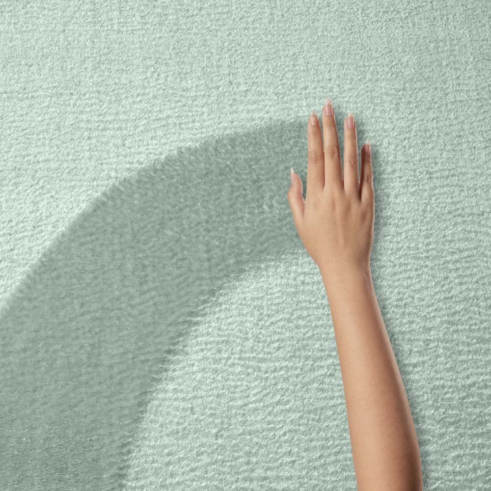 Tappeto morbido - Loft verde menta (lavabile a 30°C) - close up Tappeto morbido - Loft verde menta (lavabile a 30°C) - close up