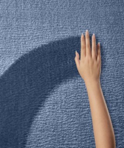 Tappeto morbido - Loft blu scuro (lavabile a 30°C) - close up, thumbnail