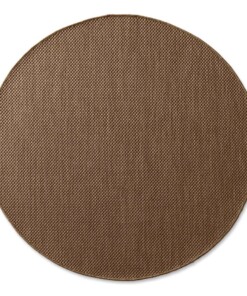 Tappeto da esterno rotondo - Elara marrone - overzicht