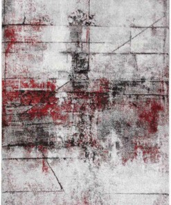 Tappeto astratto - Arlo rosso - overzicht