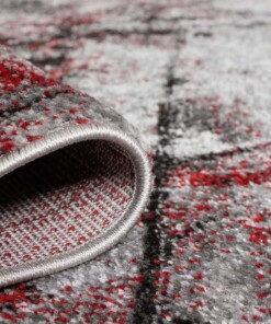 Tappeto astratto - Arlo rosso - close up, thumbnail