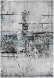 Tappeto astratto - Arlo blu - overzicht, thumbnail