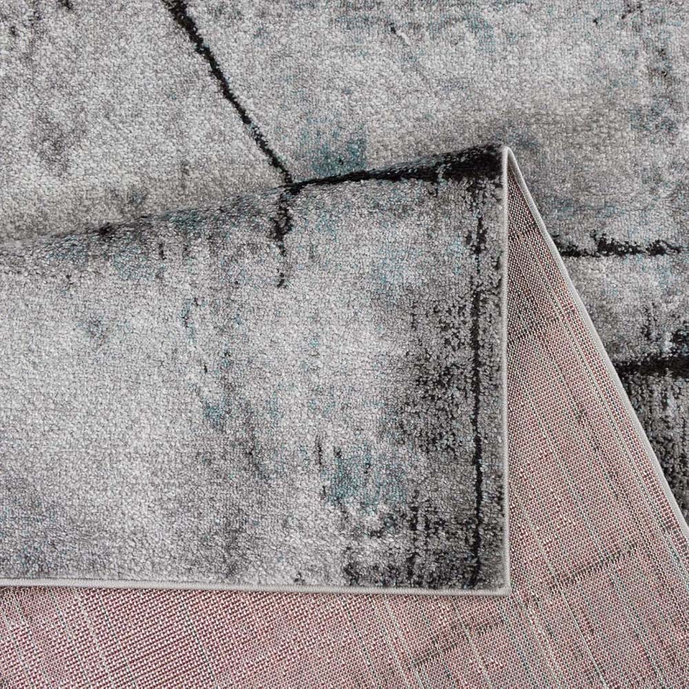 Tappeto astratto - Arlo blu - close up Tappeto astratto - Arlo blu - close up