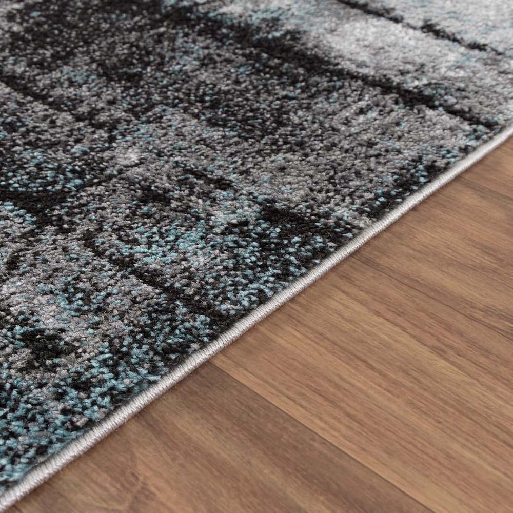 Tappeto astratto - Arlo blu - close up Tappeto astratto - Arlo blu - close up