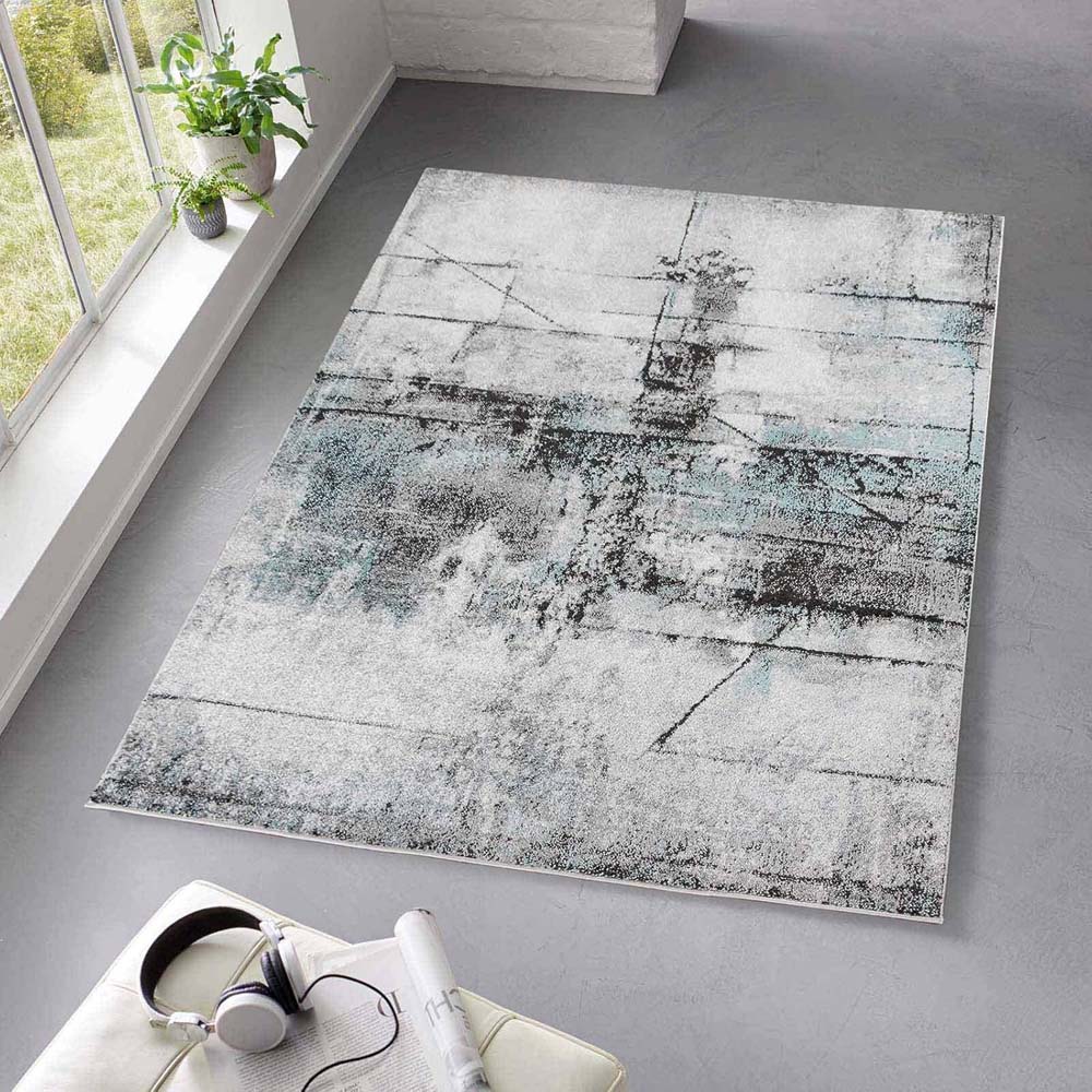 Tappeto astratto - Arlo blu - sfeer Tappeto astratto - Arlo blu - sfeer