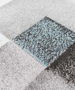 Tappeto moderno - Cleo grigio/blu - close up, thumbnail