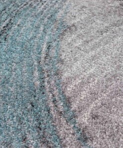 Tappeto moderno - Axis blu - close up, thumbnail