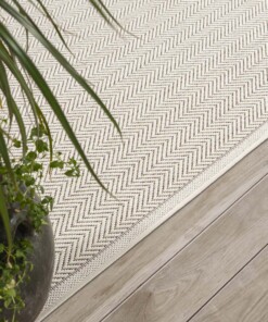 Tappeto da esterno - Evia crema - close up, thumbnail