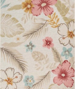 Tappeto da esterno fiori - Yara grigio - overzicht