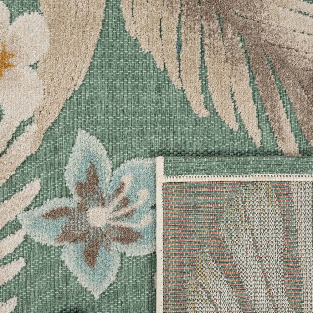 Tappeto da esterno fiori - Yara verde - close up Tappeto da esterno fiori - Yara verde - close up