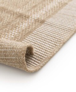 Tappeto da Esterno - Corde Cadre Naturale/Bianco