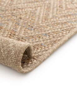 Tappeto zigzag da esterno - Corde Chevron naturale/sunset