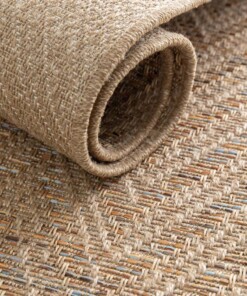 Tappeto zigzag da esterno - Corde Chevron naturale/sunset