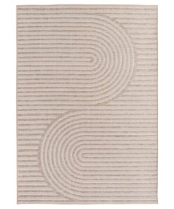Tappeto da esterno - Mira Curve beige - overzicht