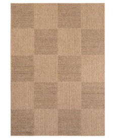 Tappeto da esterno effetto juta - Cana Quadro beige - overzicht, thumbnail