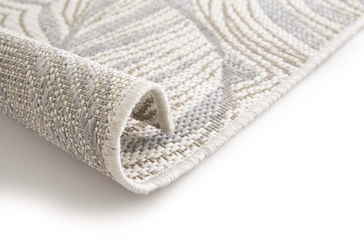 Tappeto da Esterno Foglie di Palma - Verdance Canopy Bianco/Grigio Tappeto da Esterno Foglie di Palma - Verdance Canopy Bianco/Grigio