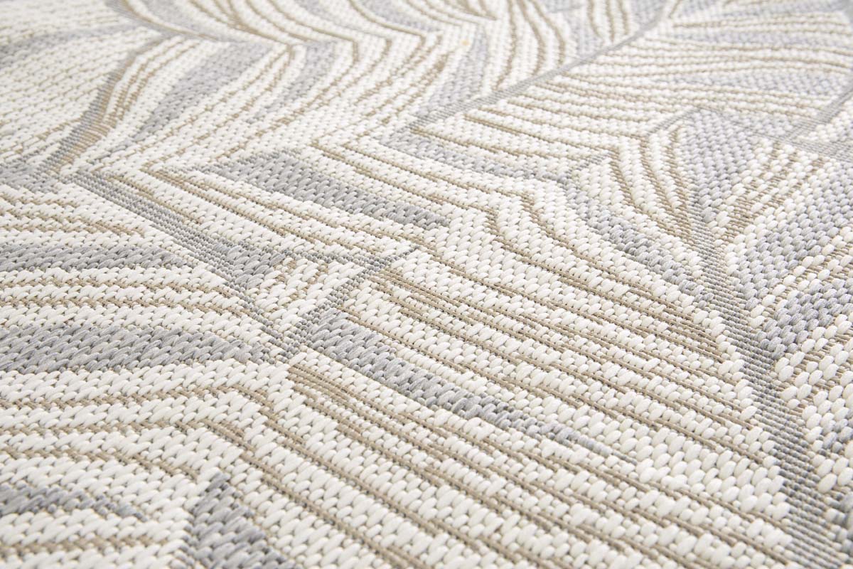 Tappeto da Esterno Foglie di Palma - Verdance Canopy Bianco/Grigio Tappeto da Esterno Foglie di Palma - Verdance Canopy Bianco/Grigio