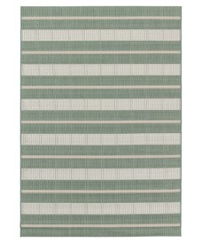 Tappeto da Esterno a Righe - Verdance Cadence Verde - overzicht, thumbnail