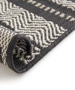 Tappeto da Esterno a Righe - Verdance Cadence Nero