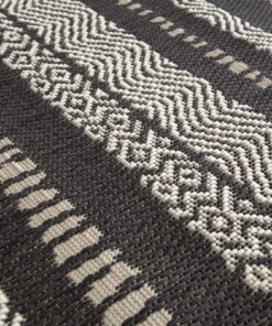 Tappeto da Esterno a Righe - Verdance Cadence Nero