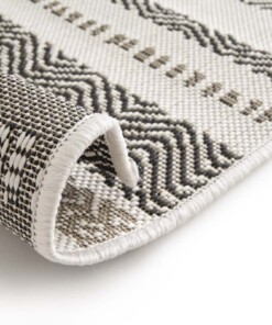 Tappeto da Esterno a Righe - Verdance Cadence Bianco/Nero