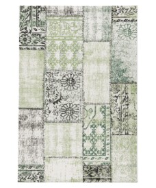 Tappeto patchwork da esterno - Verdant Foliage verde - overzicht, thumbnail