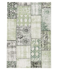 Tappeto patchwork da esterno - Verdant Foliage verde - overzicht