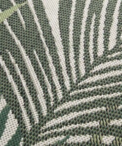 Tappeto rotondo da esterno foglie di palma verde - Verdant Palm